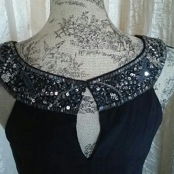 Hannah Jo Black Silk and Sequined Dress - Picture 5 of 8